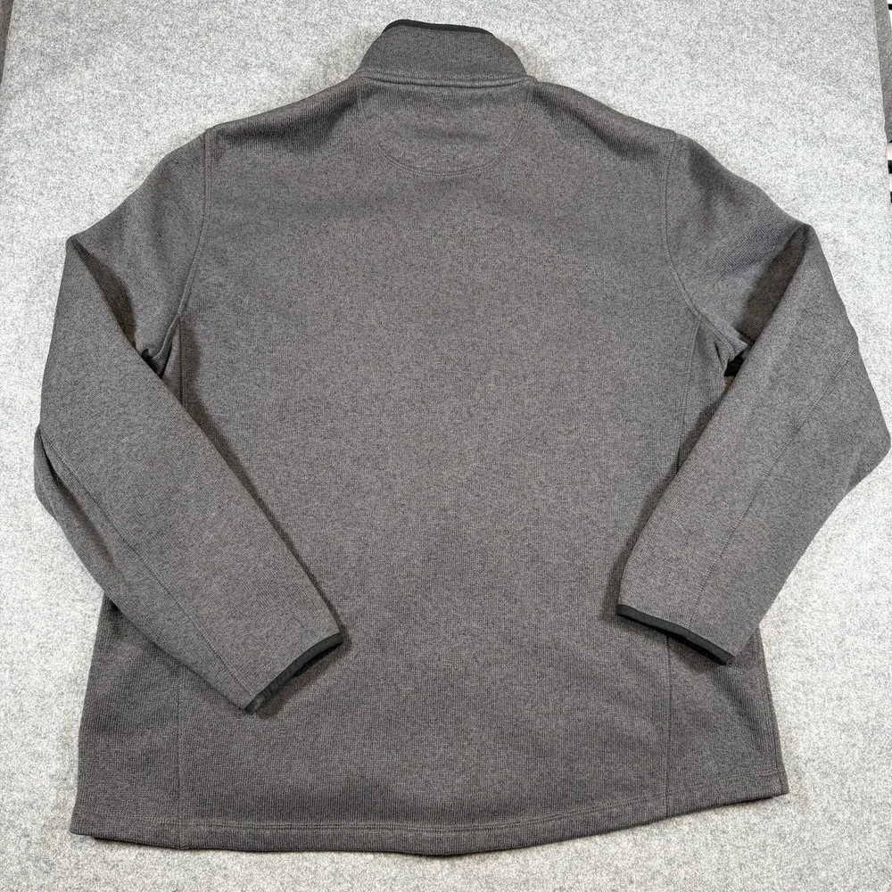 L.L.Bean Jacket Mens 2XL Tall Gray Sweater Fleece Full Zip Mazda North End - Picture 5 of 7